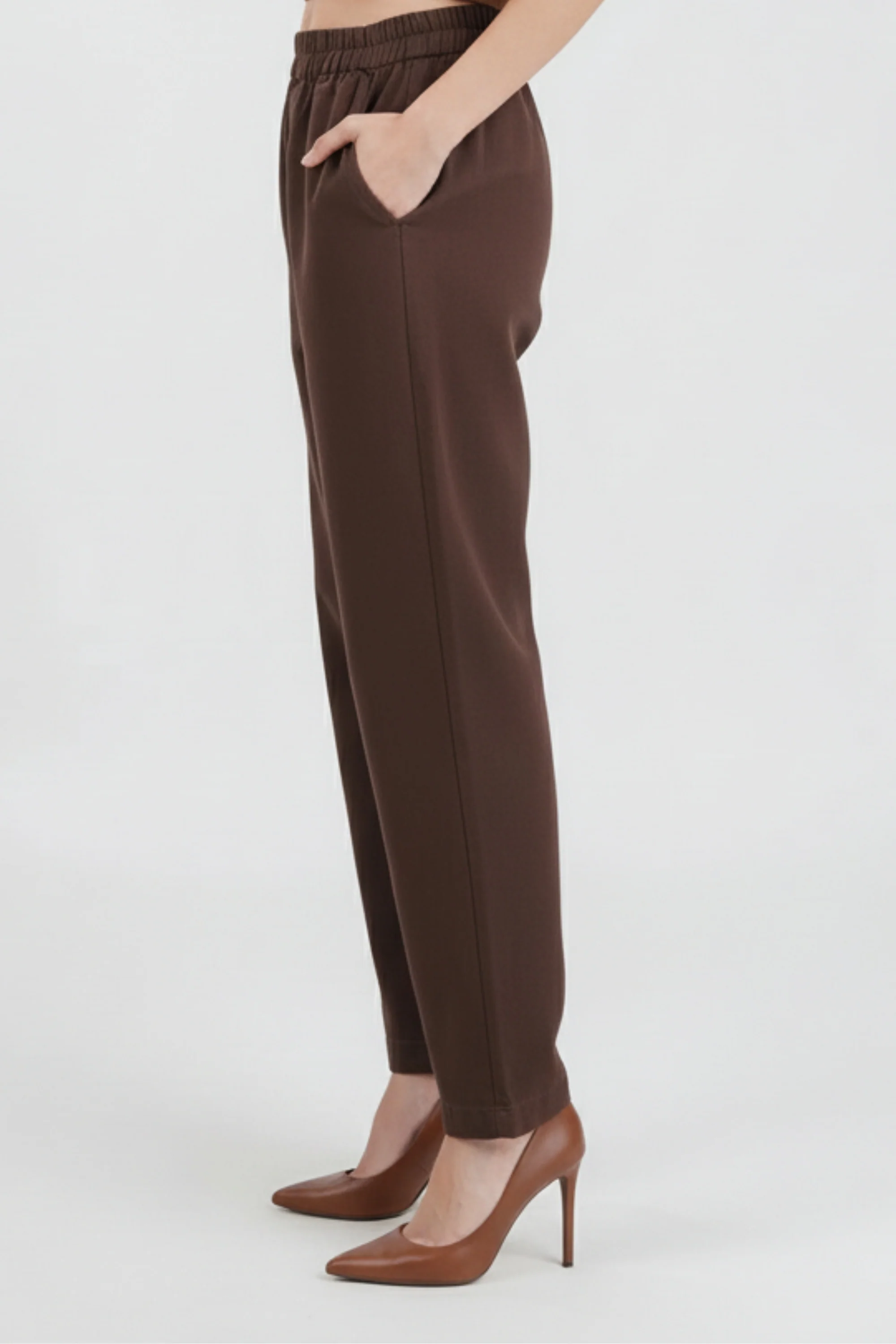 Truffle Brown Relaxed Fit Pants