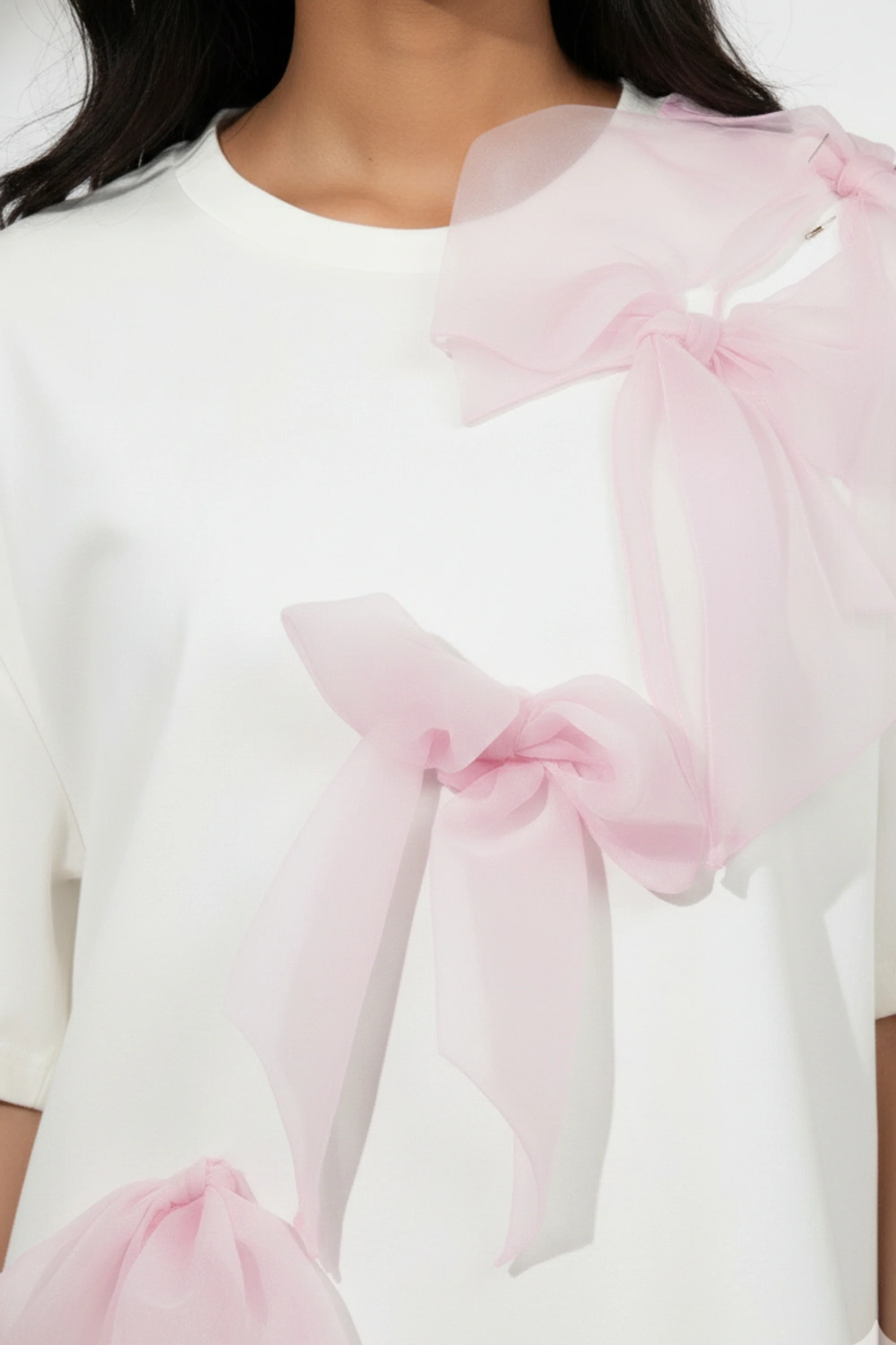 Bonita Bows White T-Shirt